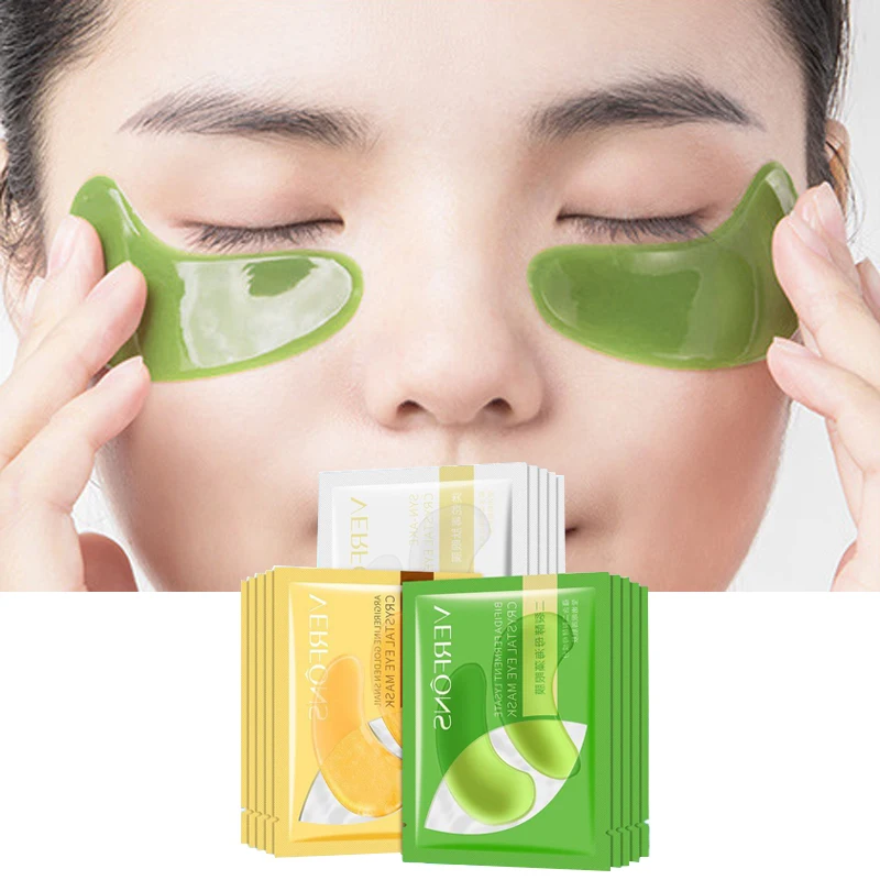 

5/8/10Pair Crystal Collagen Eye Mask Anti-Aging Eye Patches Eliminates Dark Circles Fine Lines Moisturizer Nourishing Face Mask