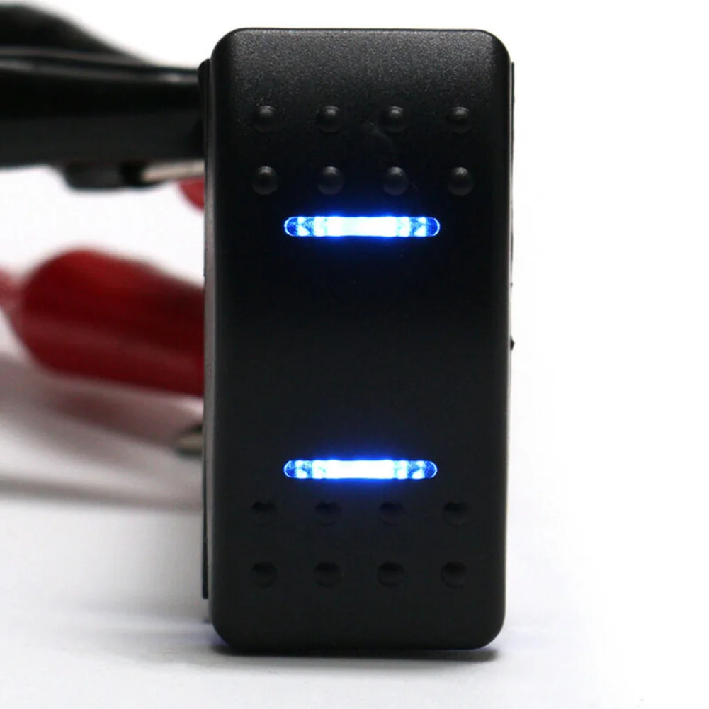 1 шт. 7Pin DPDT переключатель ВКЛ./ВЫКЛ. 2 светодиода клавишный универсальный