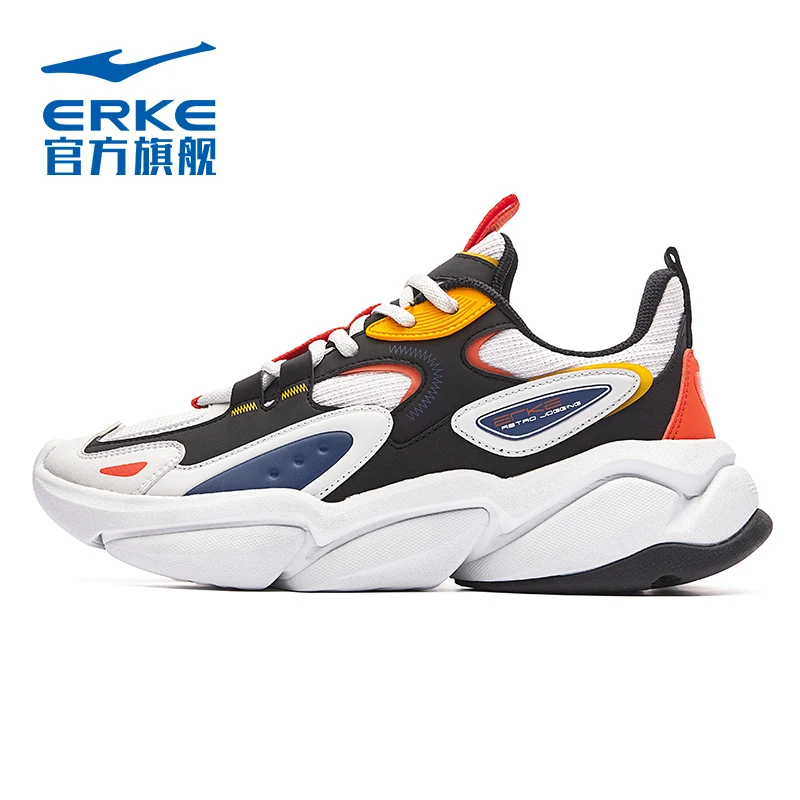 

Hongxing Erke running shoes men's new fashion thick soled dad shoes in autumn 2021 wear-resistant, shock-absorbing and comfortab