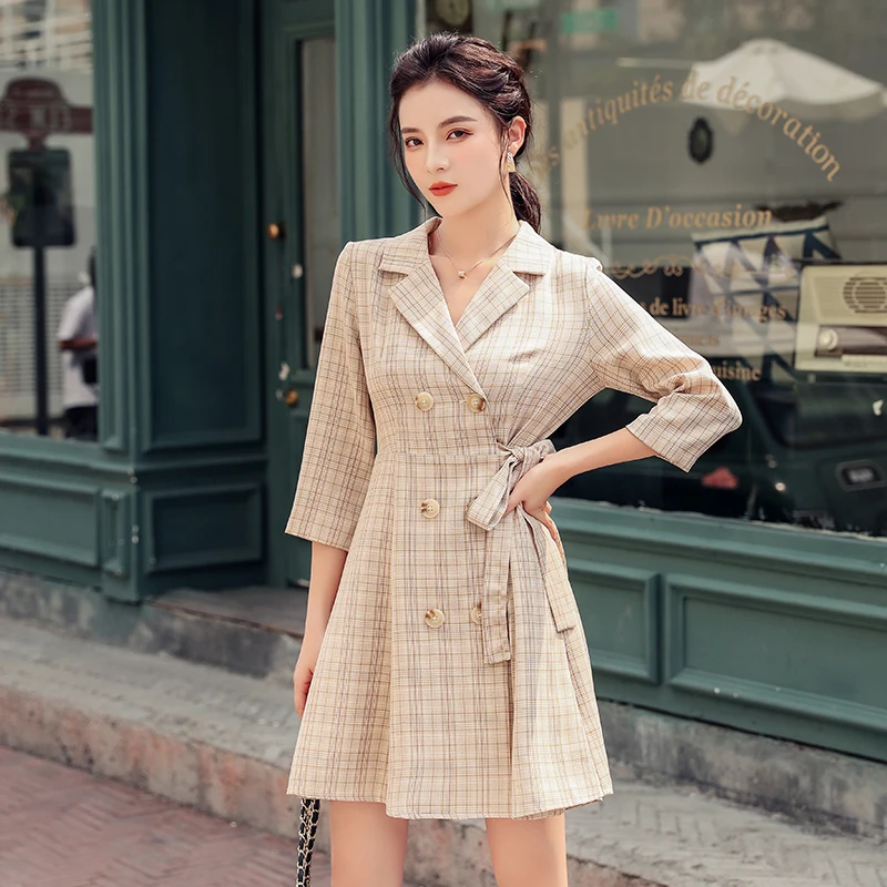 Женское платье ZOSOL весеннее маленькое милое с запахом восстанавливающее