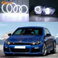 ultra bright cob led angel eyes halo rings day light for volkswagen vw scirocco iii 2008 2009 2010 2012 2013 car accessories