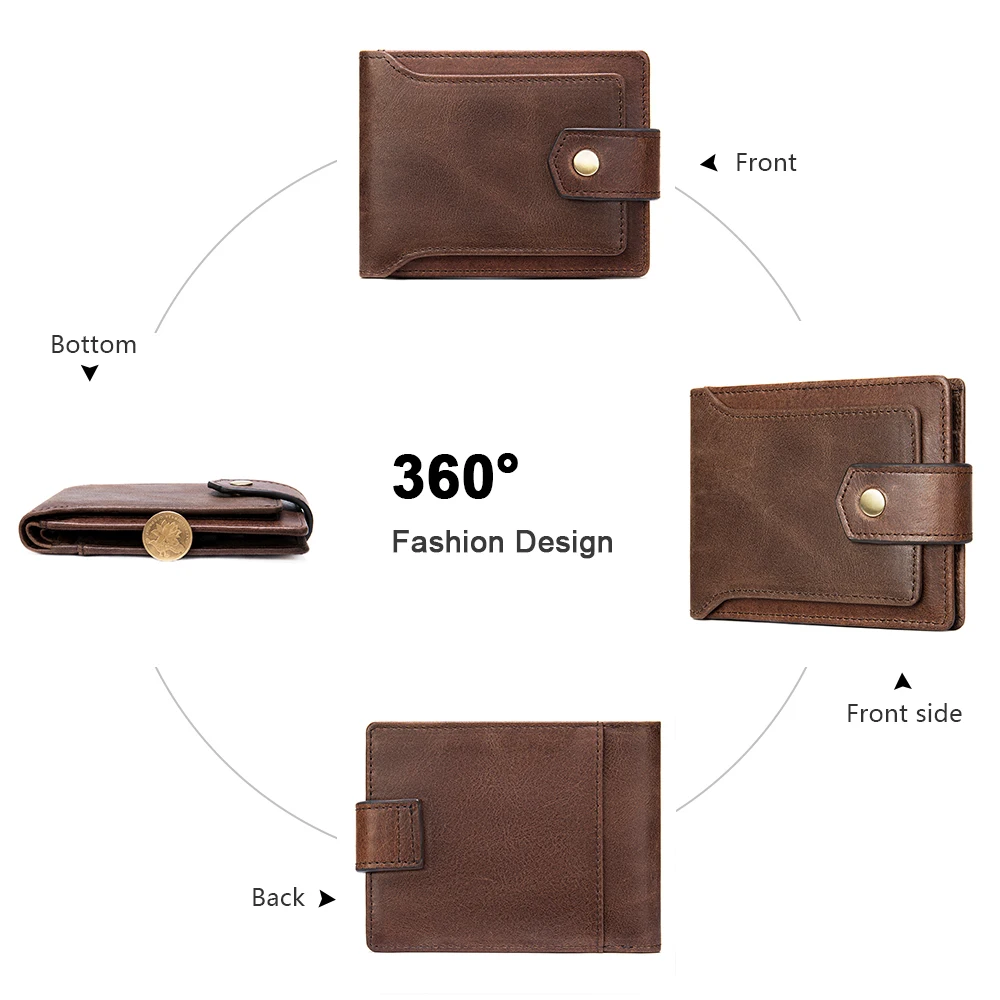 MVA кошелек мужской кожаный тонкий из натуральной кожи мужские кошельки с картами