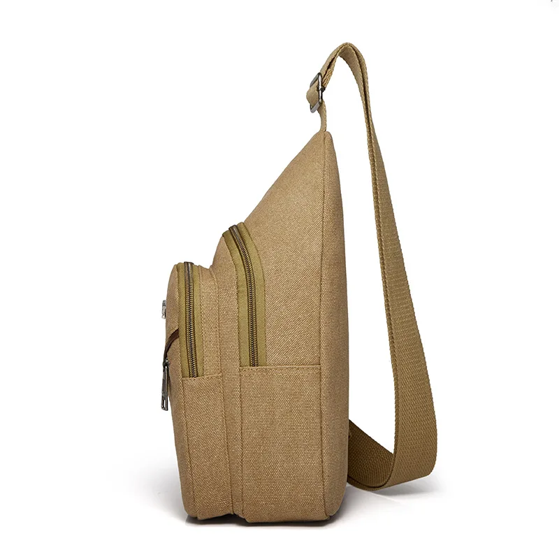 Холщовая нагрудная сумка для мужчин и женщин модные повседневные спортивные