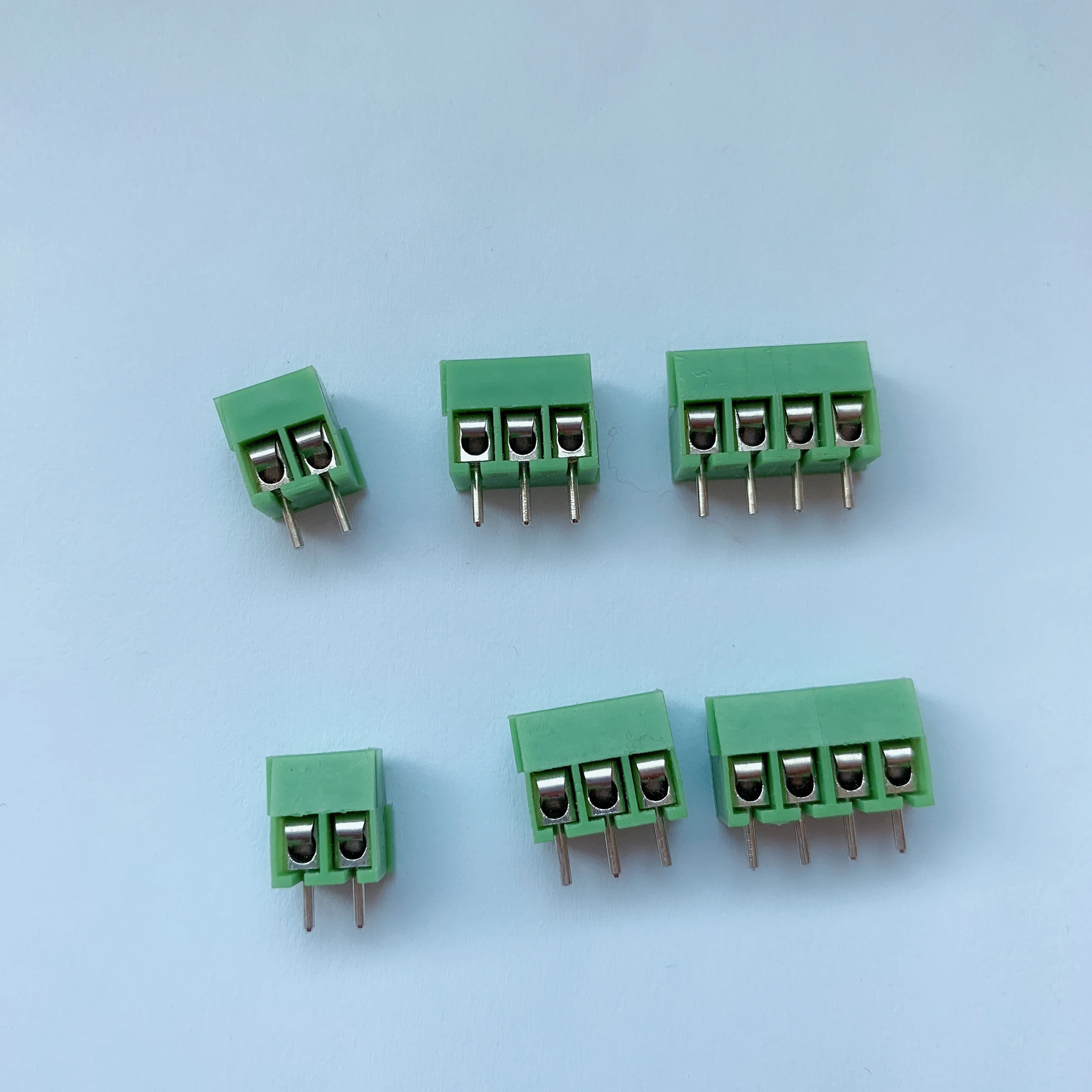 

50 шт., коннектор с резьбой 3,5 мм, 2p, 3p, KF 350, медный, зеленый, синий, черный, печатная плата