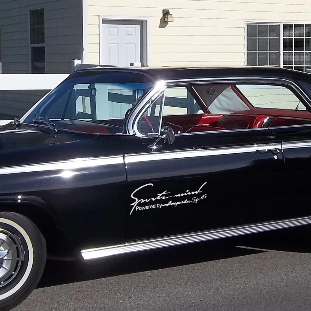 

For 2X Multiple Color Sports Mind Power for Impala 61-94 Vinyl Decal Sticker