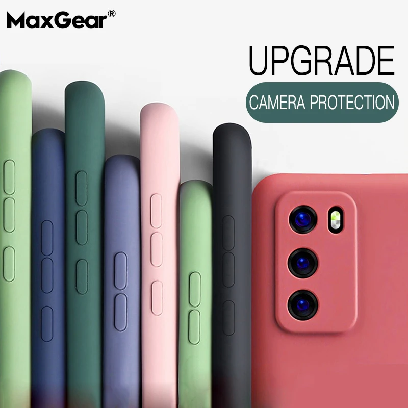 Противоударный оригинальный силиконовый чехол для Huawei P20 P30 P40 Mate 20 Pro Honor 7X 8X 10 Lite P