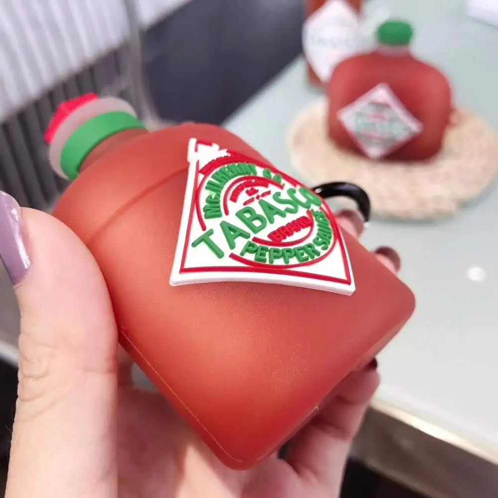 Чехол бренда mcilhenny Tabasco pepper sauce для AirPods 1 2 pro футляр зарядки мягкий силиконовый