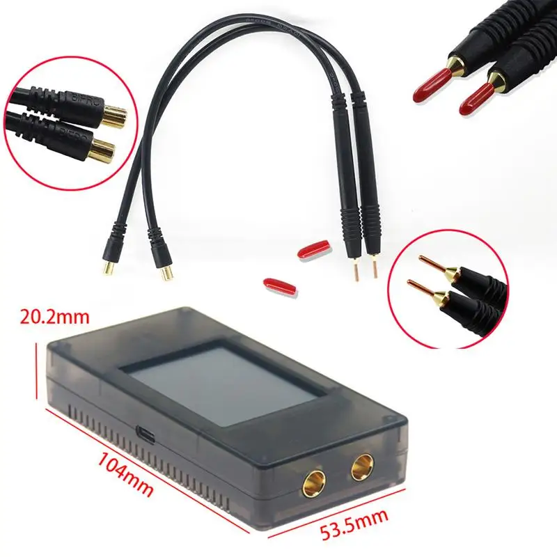 

Мини-точечный сварочный аппарат, с быстроразъемными ручками, портативный точечный сварочный аппарат для платы управления литиевой батарее...