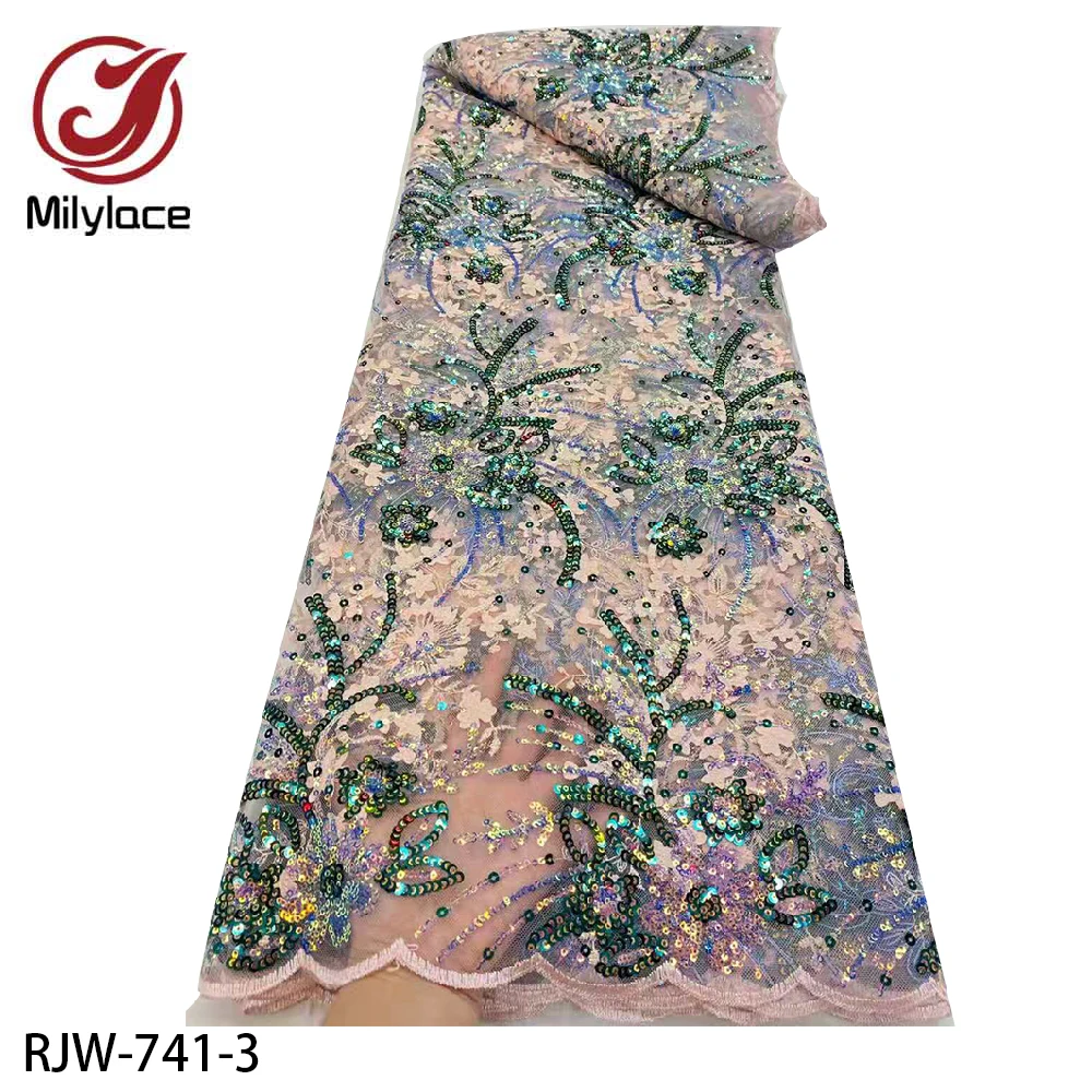 2021 высокое качество Африканское кружево ткань с вышивкой и блестками