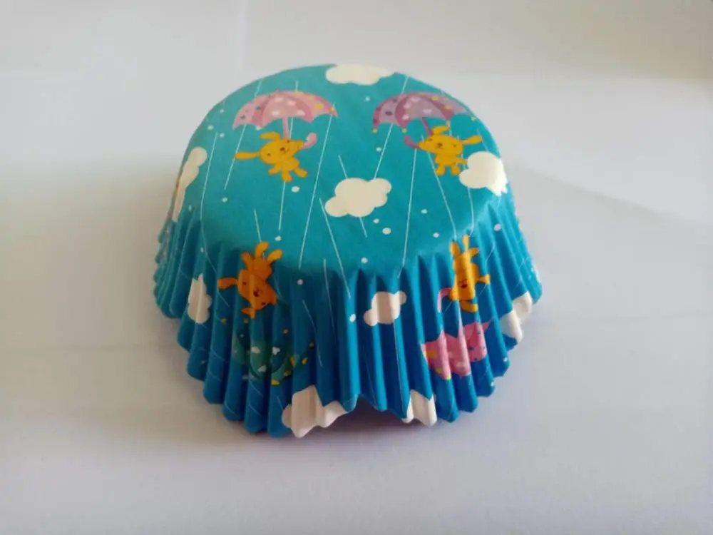 100X бумажные подкладки для кексов милая подставка в виде динозавра поднос