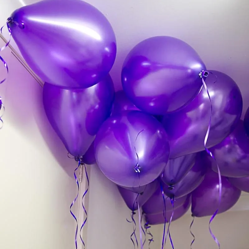 Шары Свадебные с конфетти белые серебристые 30 шт. | Дом и сад