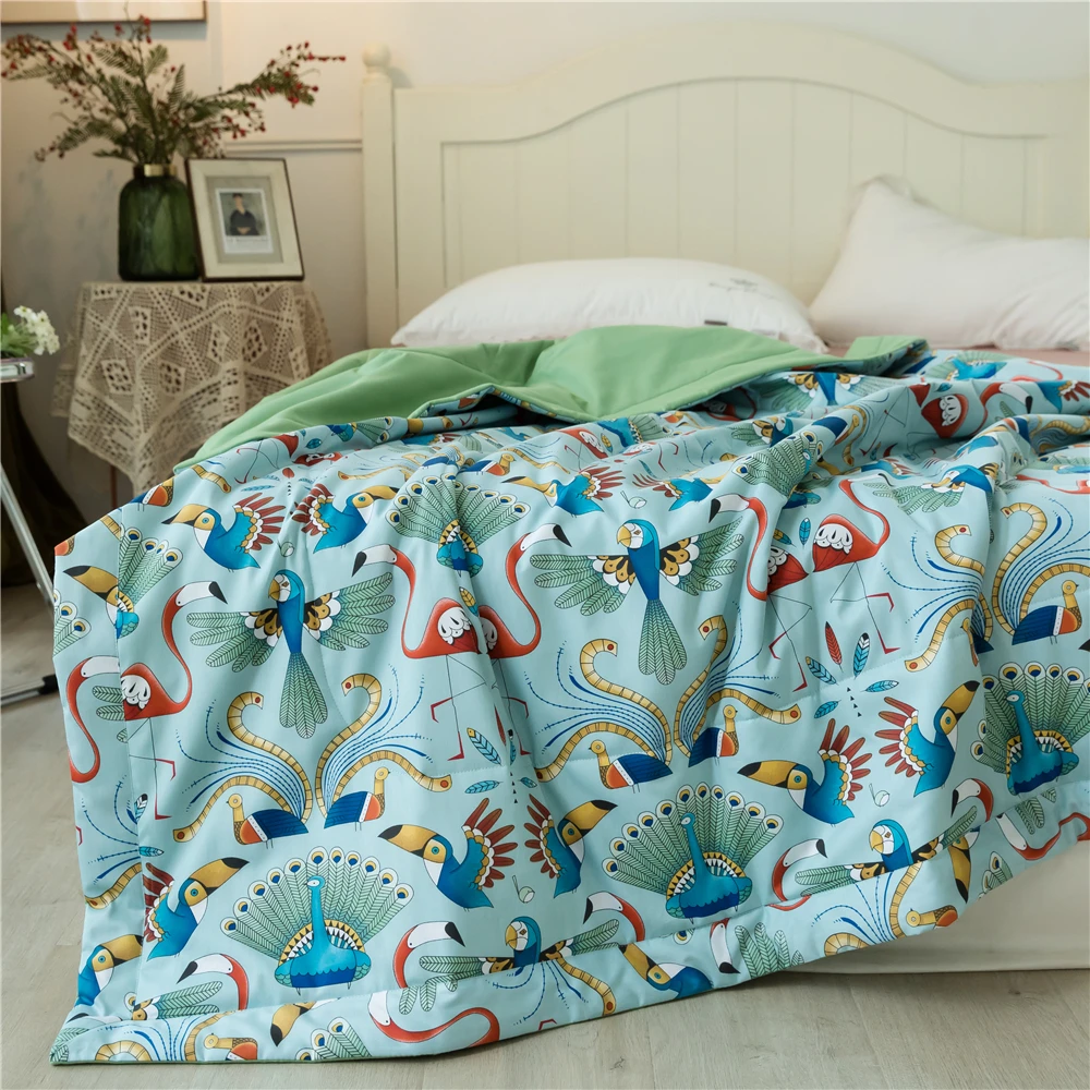 Nordic Стиль хлопковая кондиционер Стёганое одеяло пригодное к стирке сна студенты