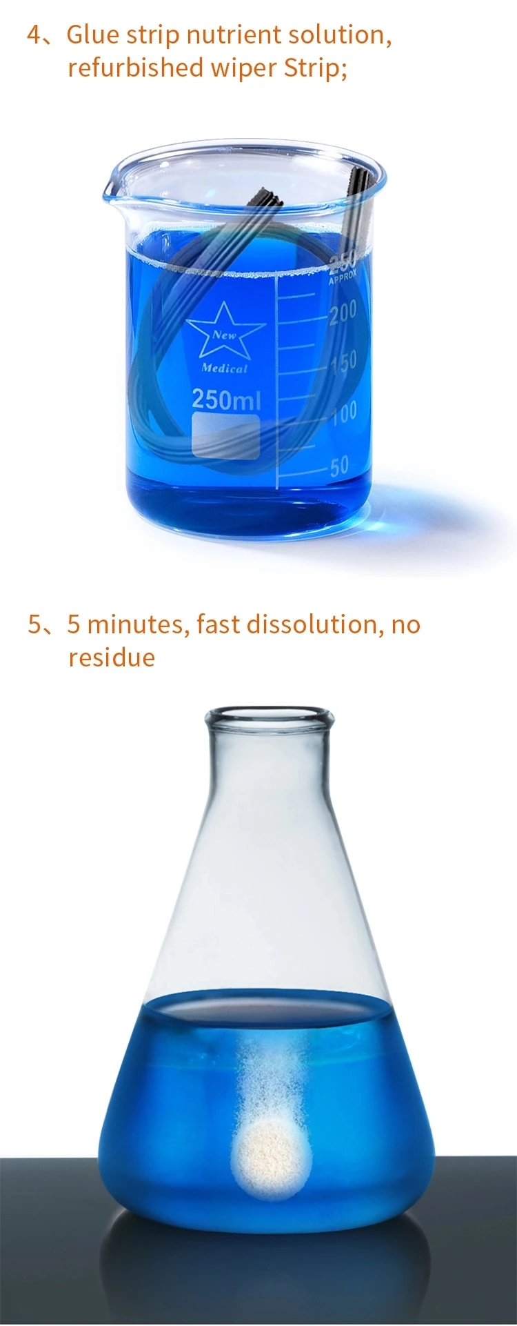 5 г/шт. 10 шт. = 40 л очиститель для мытья стекла на лобовое стекло автомобиля