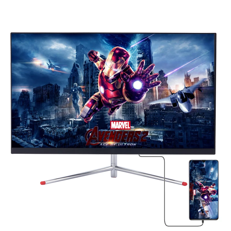 IPS 24-дюймовый сенсорный ЖК-экран HD игровой монитор 1080p HDMI геймер для ноутбука ПК
