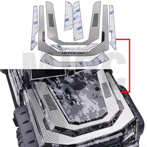 TRAXXAS TRX-4 TRX4 Тактический Блок 82066-4 металлическая наклейка капюшон тактическая броня капюшон отделка для