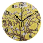 Настенные часы с узором на заказ, современное искусство, масляная живопись, текстура, бесшумные кварцевые часы, акварельная живопись, домашний декор, настенные часы