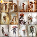 CHENISTORY живопись маслом по номерам романтическая парная ручная роспись, Наборы для творчества, настенные художественные картины, украшение для гостиной, Картина на холсте