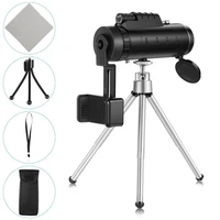 10x42 powerful hd monocular long range zoom telescope with tripod and smartphone holder for night visions hunting and camping