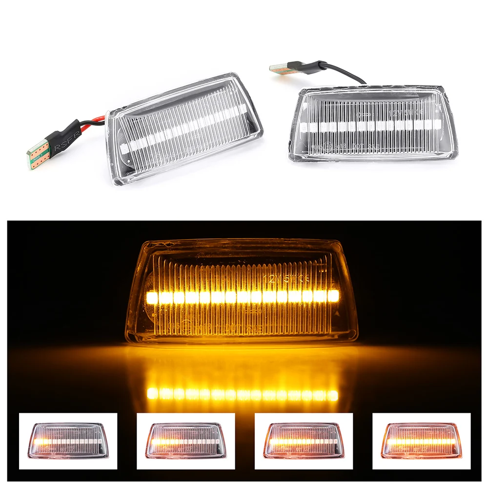 2 шт. светодиодный динамический боковой маркер светильник поворота для Opel Astra H