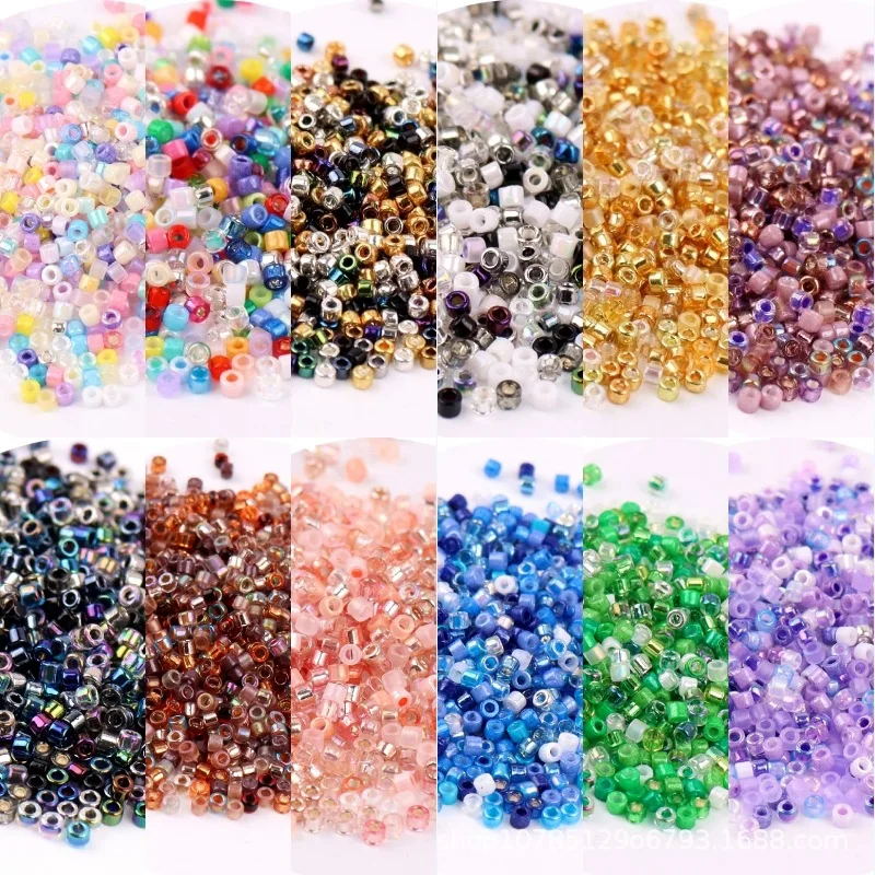 

2mm high-quality imitation DB antique bead size uniform mixed color glass rice beads DIY handmade jewelry embroidery accessories