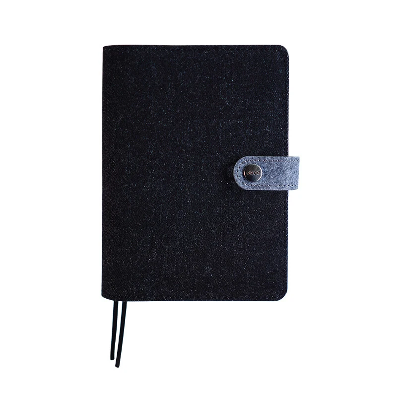 Black Gray Классическая ткань офисная школа 6 отверстий спиральный блокнот канцелярские принадлежности винтажная папка человек записная книжка еженедельник планировщик список дел Органайзер A5 A6 - Цвет: Black Gray