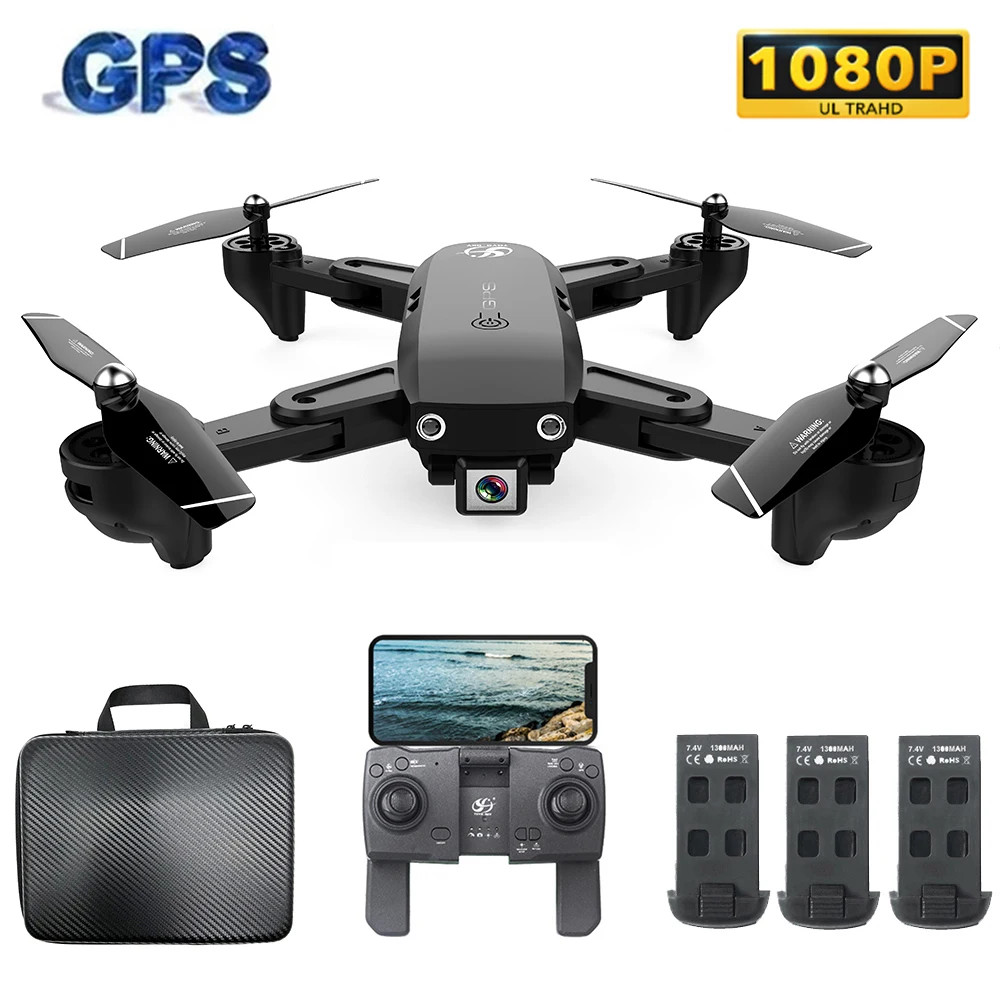 S166 мини Радиоуправляемый Дрон с камерой 1080P FPV gps следуя за мной, фото, автоматическое возвращение домой 720P складной Дрон Радиоуправляемый квадрокоптер Дрон игрушка