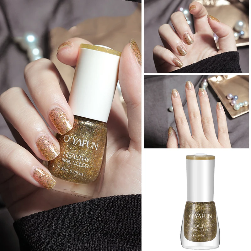 

8ml 40 Colors Nail Polish Normal Without Lamp Art Manicure Semi-permanent Varnish Hybrid Regular Quick Dry Tearable Nail Paint