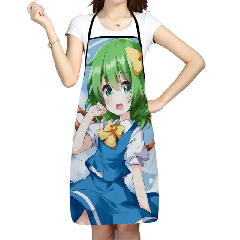 

Daiyousei Anime Apron Kitchen Aprons For Women Men Bibs Household Cleaning Pinafore Home Cooking Apron For Manicure