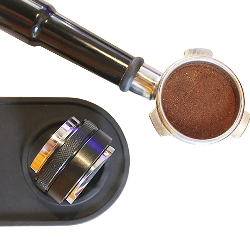 

51/53/58mm Coffee Distributor & Tamper, Dual Head Coffee Leveler Fits, Adjustable Depth- Professional Espresso Hand Tampers