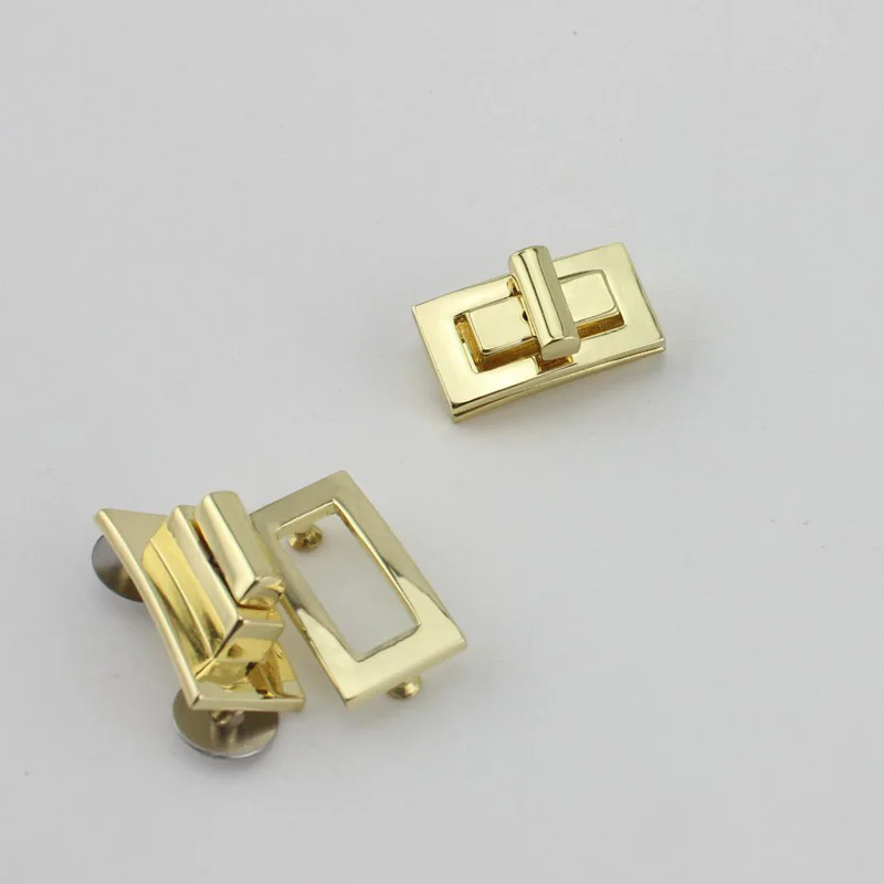 10ses 3 цвета маленький замок Высокое качество поворотный прямоугольный для сумки