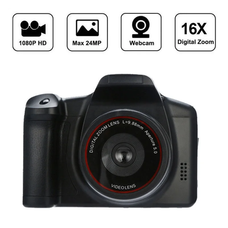 Professional Video Camcorder Handheld Digital Camera SLR 16X Zoom HD 1080P Camera 2.4 Inch LCD Screen Cameras For Outdoor Travel