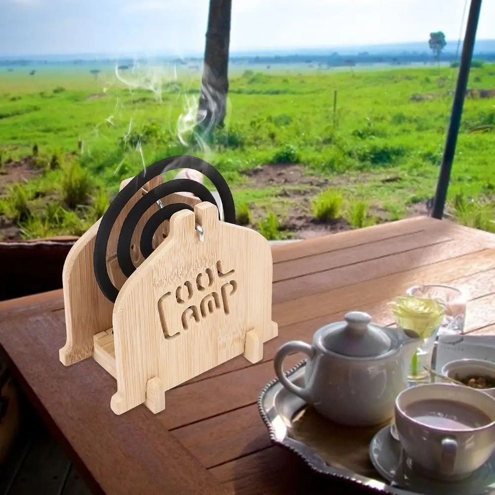 Бамбуковая деревянная катушка для насекомых съемный держатель портативный с