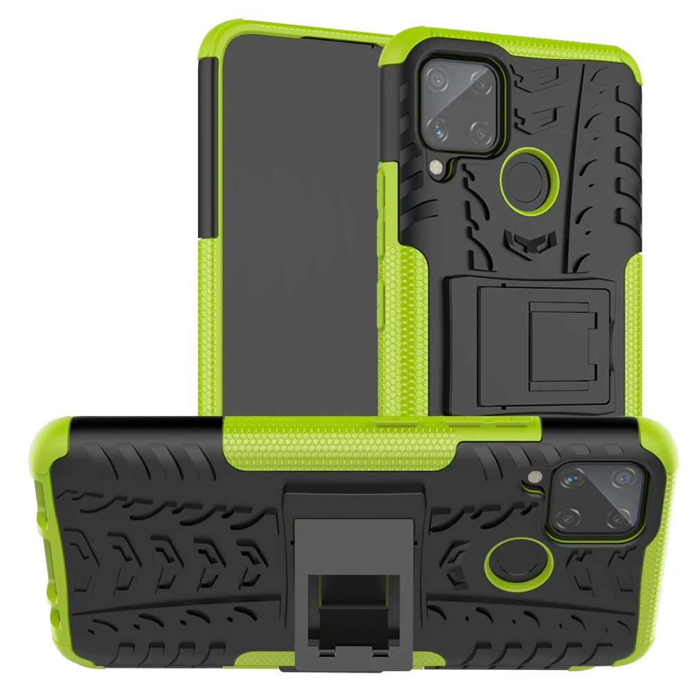 for oppo realme c15 c25 case c11 c12 c3 3 5 6 7 pro c17 cover anti knock heavy duty armor silicone phone bumper case realme c25 free global shipping