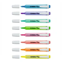 stabilo swing cool bright color highlighter pen matte pocket sized marker spot liner highlight drawing office fax school a6586