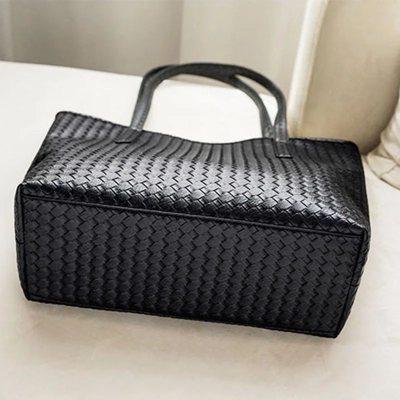 

Hot Sale Fashion Woven Bags Large Capacity Shoulder Bags Simple Casual Handbag Large Bags Travel Large Bag