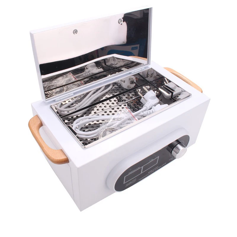

Nail Sterilizer Sanitizing Box With 10 pouches LCD Screen High Temperature Anti Virus For Home Tweezers Scissors Manicure