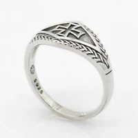 925 sterling silver cross men ring knights templars vintage punk christian retro thai silver ring for male fashion jewelry