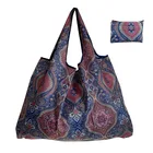 Большая многоразовая сумка для покупок, утолщенная нейлоновая сумка-тоут из XL50 фунтов, складной мешок на плечо для хранения