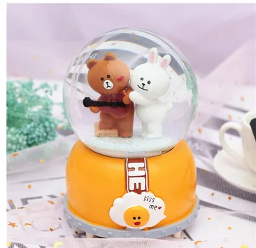 Хрустальный шар Снежная музыкальная шкатулка практичные украшения подарок на