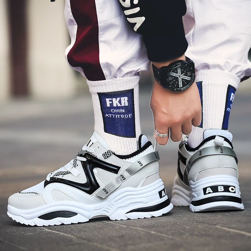 Кроссовки мужские сетчатые в стиле Харадзюку винтажные сникерсы дышащие удобные