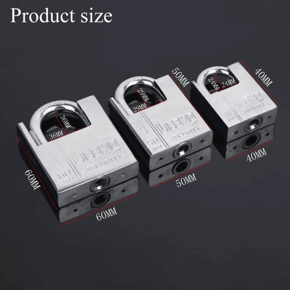 Водонепроницаемый антикоррозийный замок с ключом Многофункциональный защитой