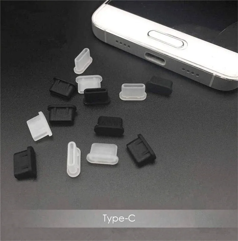 Usb зарядный порт Тип C пылезащитный Разъем зарядный порт 10 шт. силиконовый чехол для samsung huawei xiaomi АКСЕССУАРЫ для смартфона