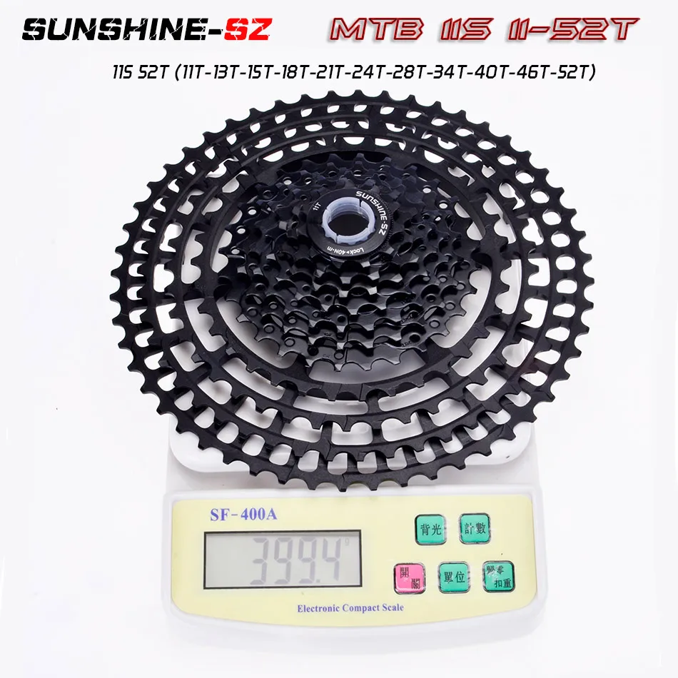 SUNSHNE MTB 11 Geschwindigkeit 11-50 t кассетт 365 г ультралайхт Fahrrad Freilauf 11 t Fahrrad Teile Berg мех shimano M9000 M800