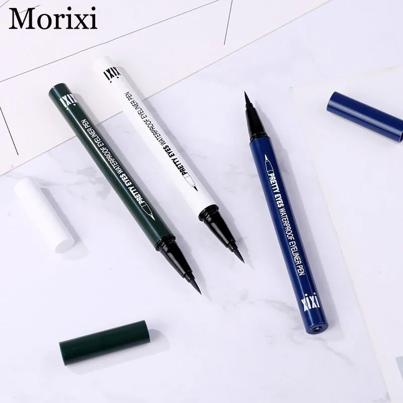 

Morixi makeup colurful liquid eyeliner pencil wine red black waterproof long lasting super slim blue eyeliner pen AC042
