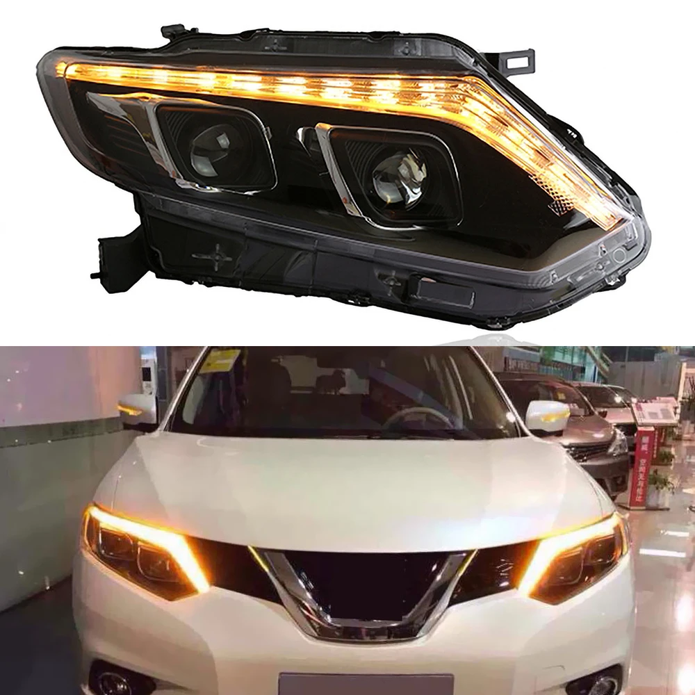 Автомобильные светодиодсветодиодный фары для Nissan X-Trail 2014 2015 2016 XTrail передняя фара