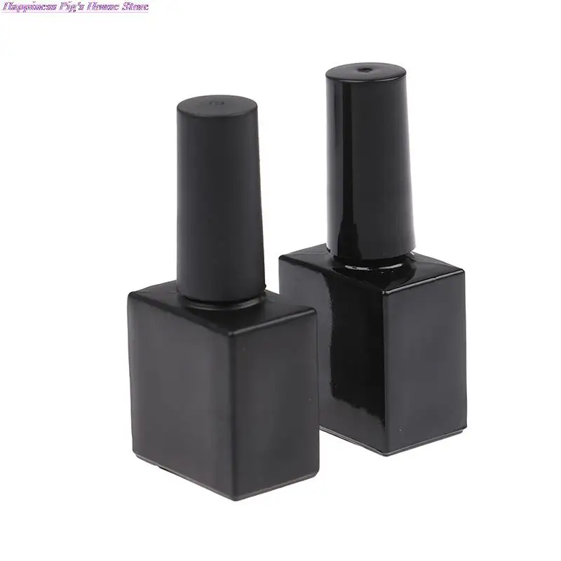 

1Pcs 10ml Empty Nail Polish Glass Bottles with Brush Refillable Gel Container