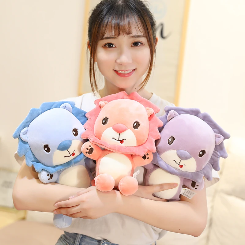 

Sunshine lion king of the forest lionanimal standing lying posture plush toy pillow holiday birthday gift home decoration pendan