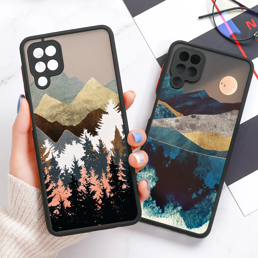 realme 8 pro case painted landscape protection cover for oppo realme8 pro 8i gt neo c12 c25 c21 c21y c25y c15 c11 c20 case coque free global shipping