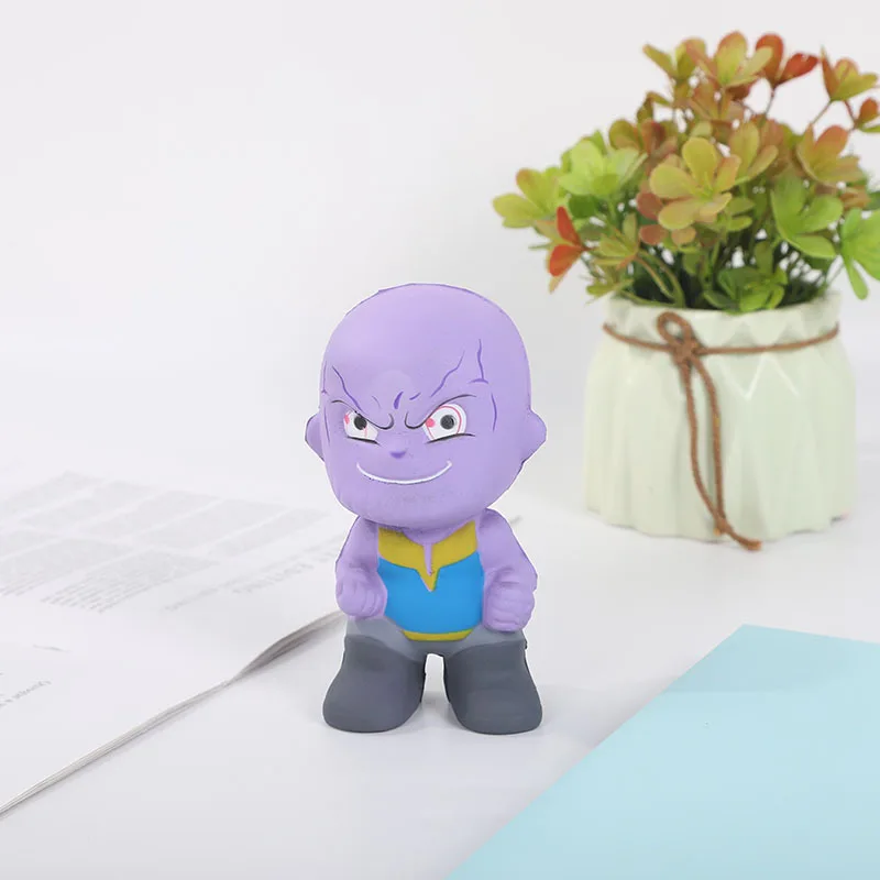 Игрушка Марвел супер медленно распрямляющийся мягкий фигурка железного человека Человек-паук танос сжимающиеся болотного цвета игрушка Kawaii сжимаемые игрушки для снятия стресса