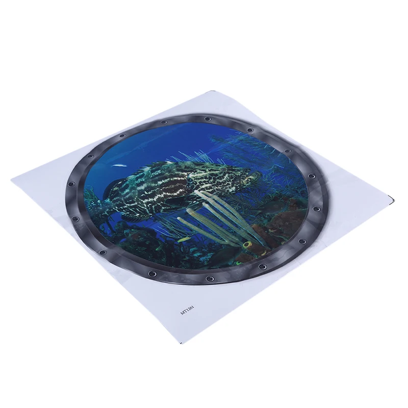 Наклейки на стену и дверь с изображением рыбы океана наклейки для стиральной